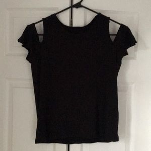 American Eagle Ribbed Black Tank Top
